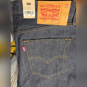 Levi's Men's Dark Blue Straight Jeans Brand New 35×32